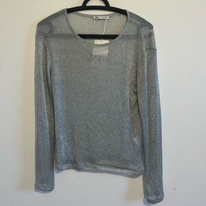 Sliver mesh long sleeve